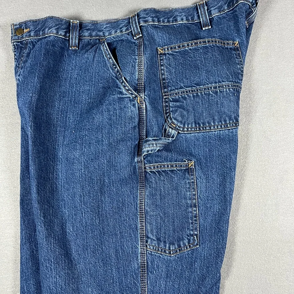 Carharrt Men’s Loose Fit Denim Carpenter Jeans Men Size 42x32 - Picture 10 of 11